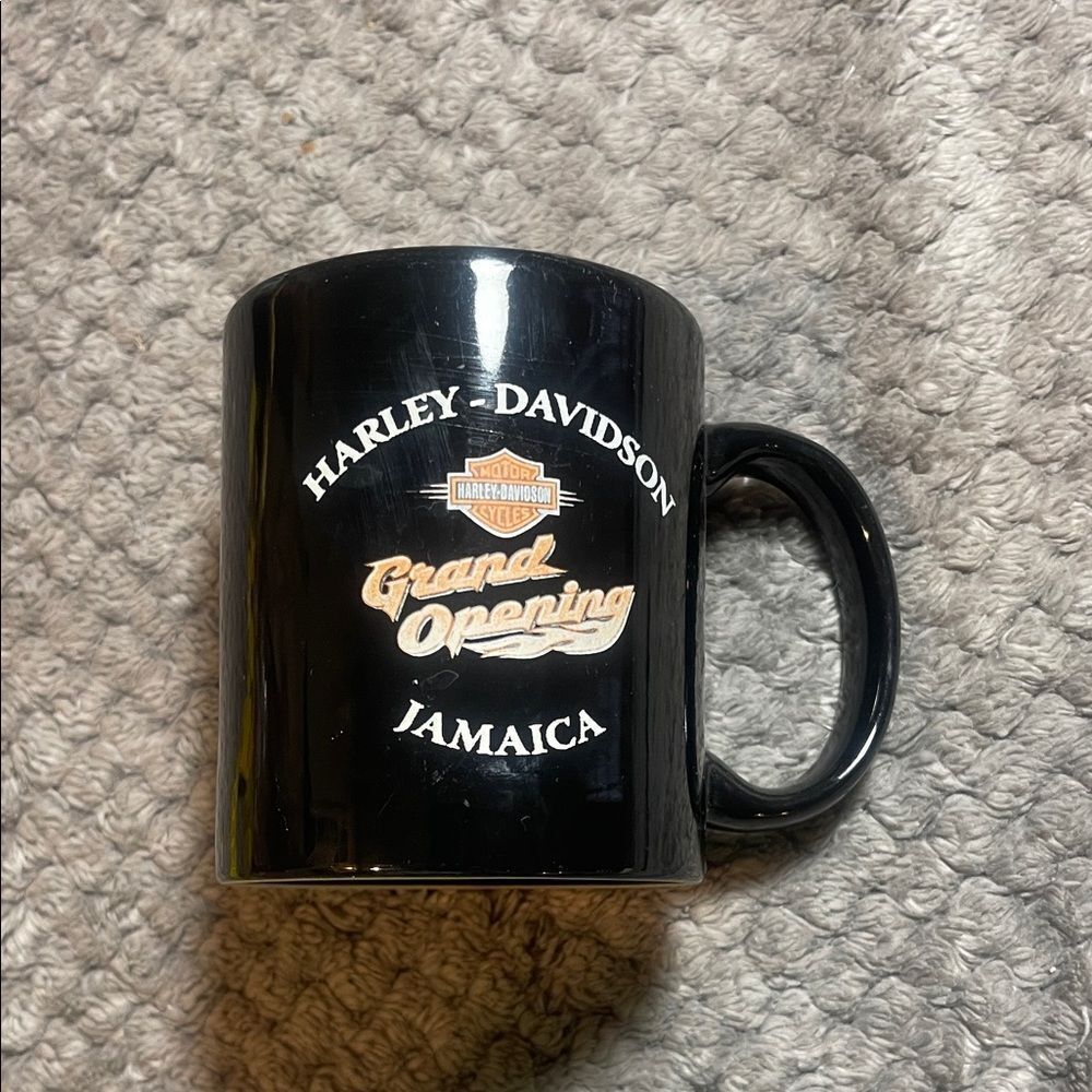 Harley-Davidson Black and Gold Grand Opening Mug Jamaica
